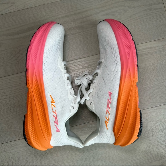 Altra Experience Flow 2 Running Shoes White/Orange/Pink Size 7 - Picture 5 of 9
